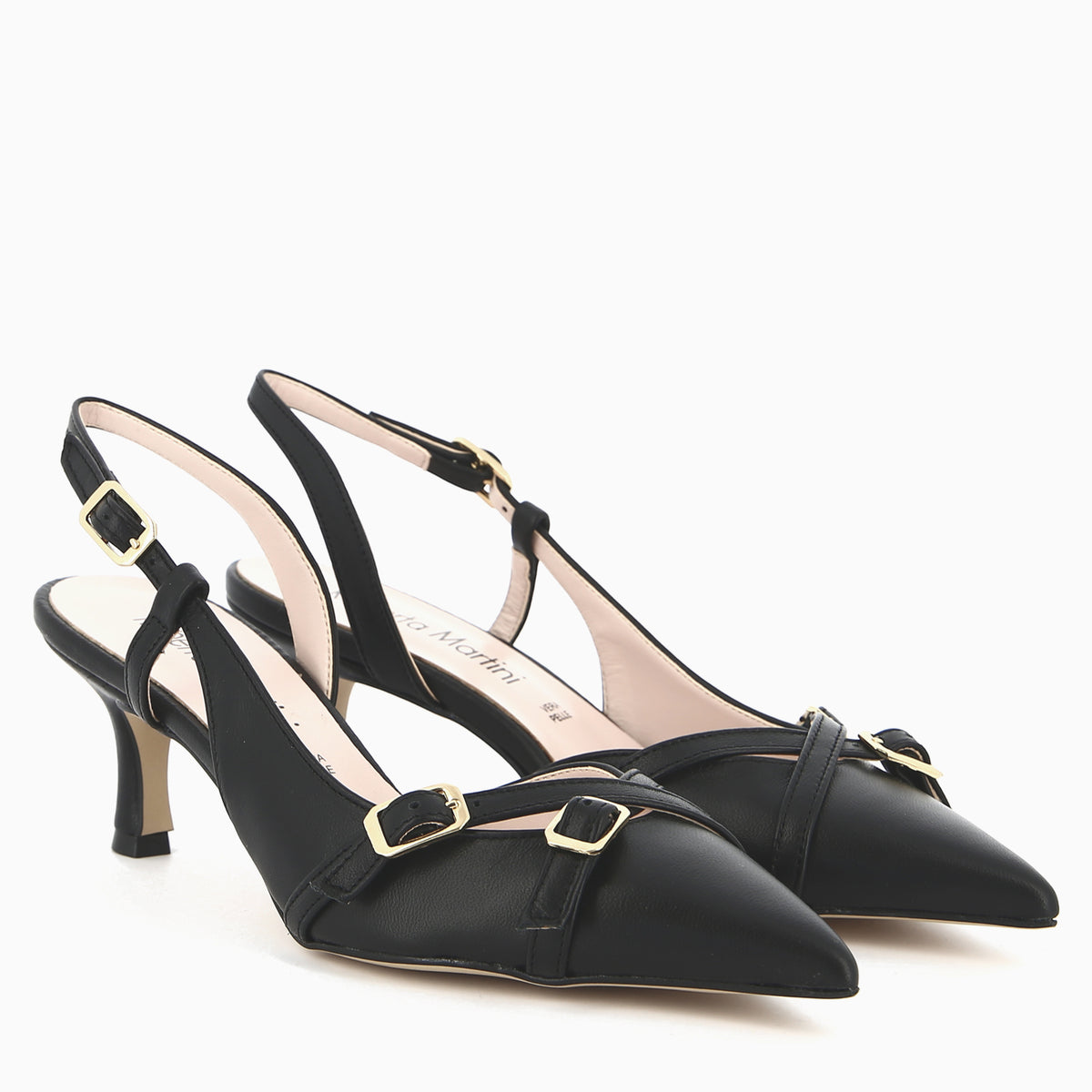 Slingback Alba in Vera Pelle Nappa