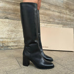 Botte Hanna en Cuir Noir