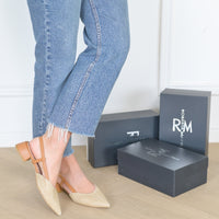 Francy Ballerina Slingback con Cinturino Rafia