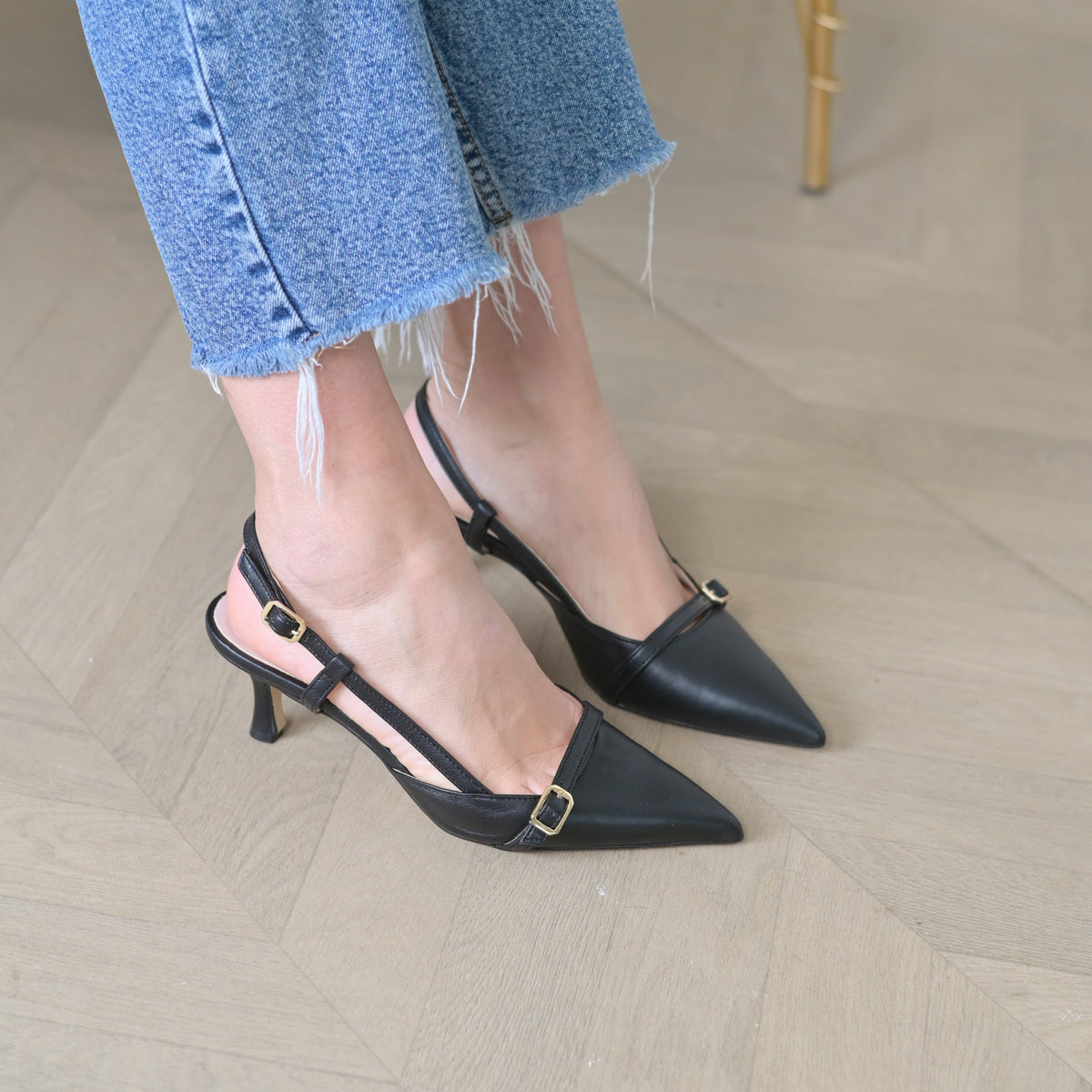 Slingback Alison in Vera Pelle Nappa