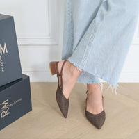 Francy Ballerina Slingback con Cinturino Rafia