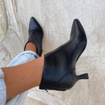 Botte Hanna en Cuir Noir