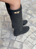 Paris Botte Or Accessoire Noir