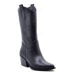 Botte Hanna en Cuir Noir